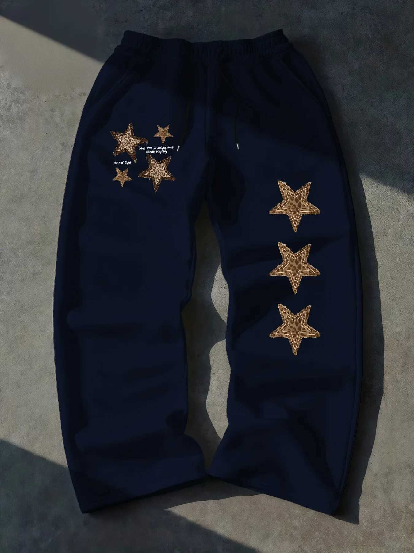 Men's Solid Color Sanitary Winter Pants 2026 Drawstring Waist Straight Wide Leg Loose Fit with Pockets Versatile Sports Trousers Q260922
