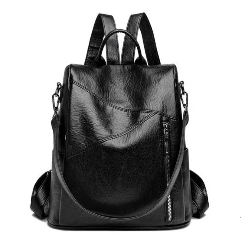 Zaino antifurto stile nuovo Zaino da donna di grande capacità Borsa a tracolla singola femminile di alta qualità Zaino scolastico in morbida pelle H