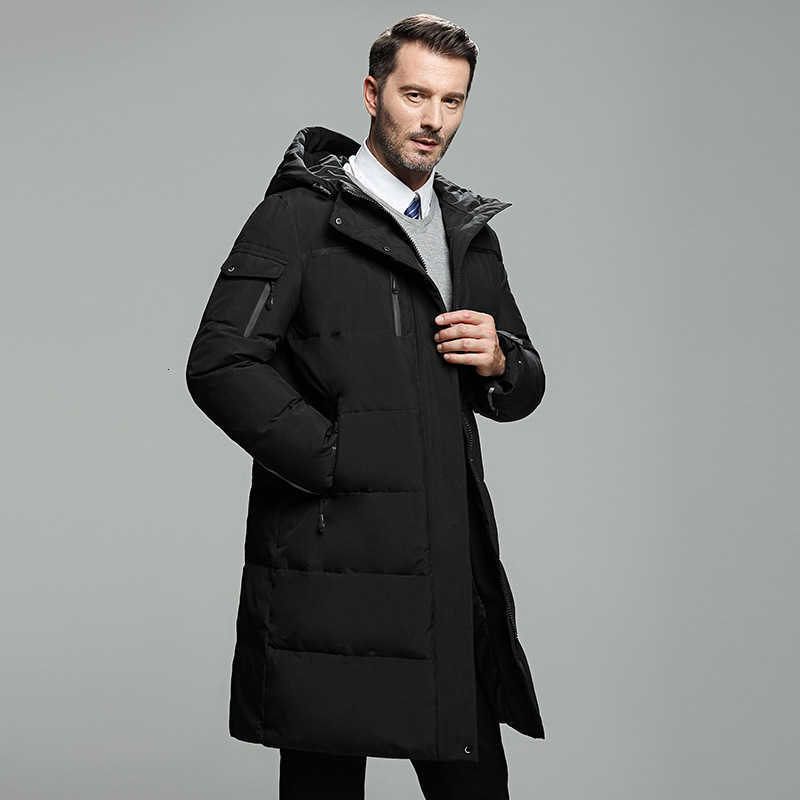 Men's Parkas Men's Long Down Parkas Oversized Thicken Male Coat High Quality Fleece Casual Padded Jackets Men Clothing Outwear Winter Warm