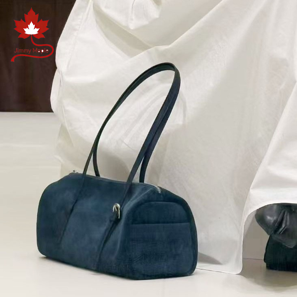 Winter Simple Women's Natural Suede Leather Tote Female Soft Cowhide Durable Armpit Shoulder Bag Ladies Fashion Commute Handbags Suotong260922