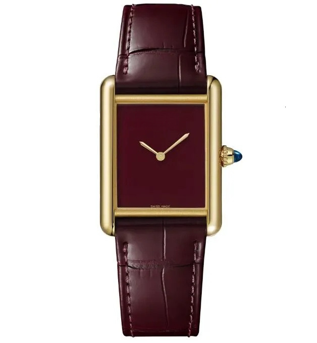 Top-grade U1 AAA Men Women Ta nk Fashion Couple Watch Simple Appearance Modeling Imported Calfskin Sapphire Inset Suitable For Party Travel Wristwat