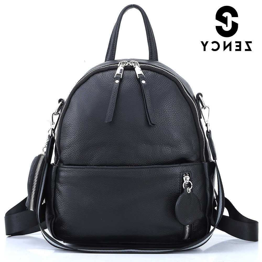 Cowhide Backpack Style Zency Soft Leather Backpack Summer Spring Fashion Designer Rucksack Simple Casual Outdoor SchoolBag Quality A++ H260922