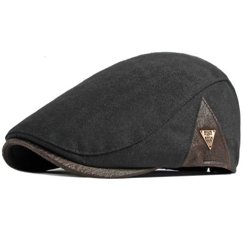 2023 Berets Berets New HT3963 Beret Cap Men Women Autumn Winter Hat Male Female Flat Cap Vintage Artist Painter Beret Hat N260918