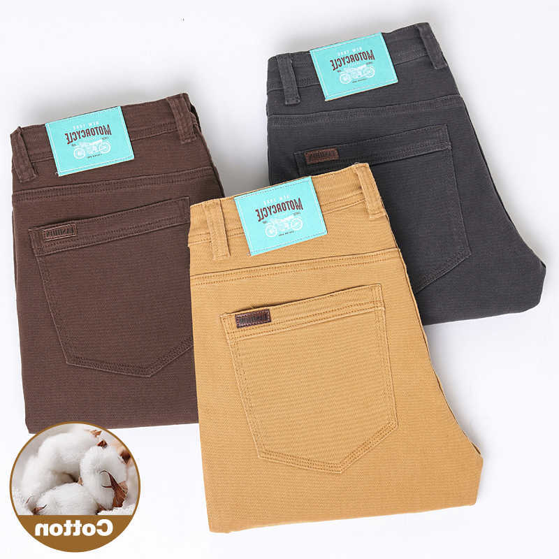 Jeans da uomo primaverili Pantaloni casual da lavoro coreani autunnali Jeans da uomo in cotone moda Comodi pantaloni in denim dritti elastici morbid