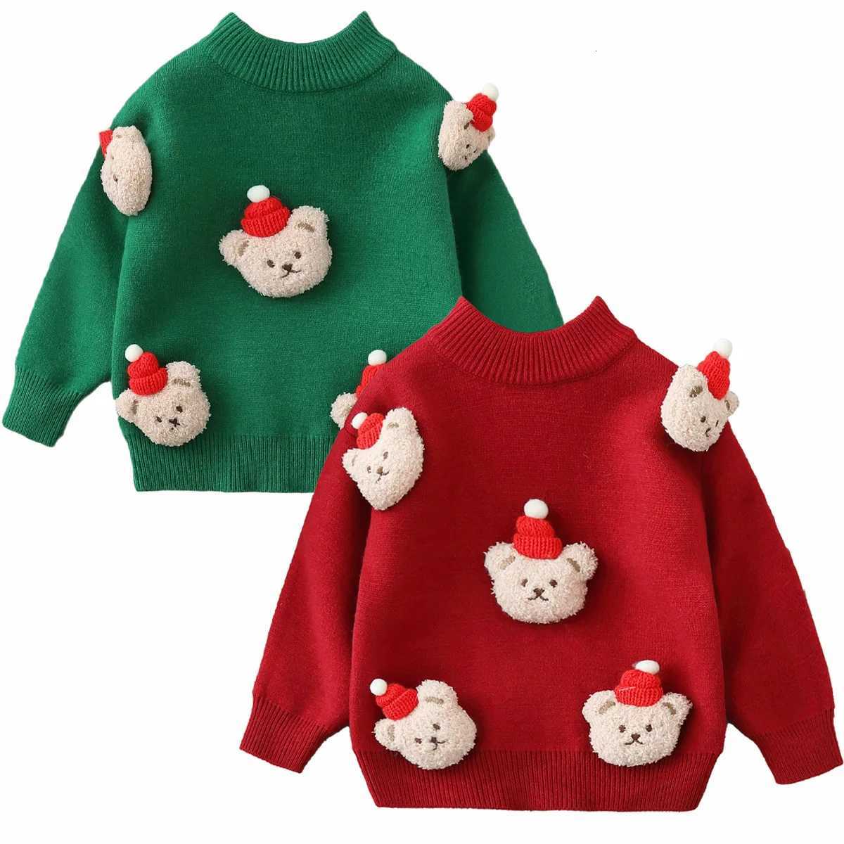 Christmas Winter Pullover Sweater Autumn Fur Kid Sweater Baby Toddler Cardigan Children Girl Boy Clothes Christmas Holiday Suits Outfit C260921