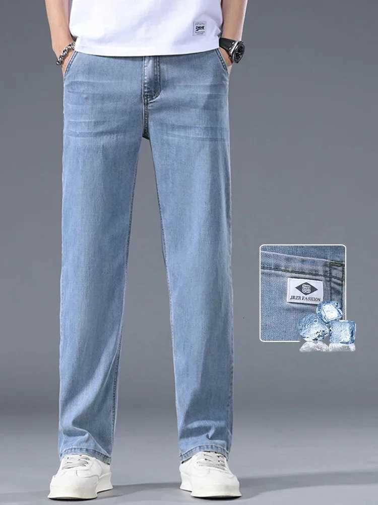 NEW Men's Jeans Lyocell Business Jeans Men's Spring Thin Casual Straight Fashion Loose Brand Pants Comfortable Male Denim Trousers T260922