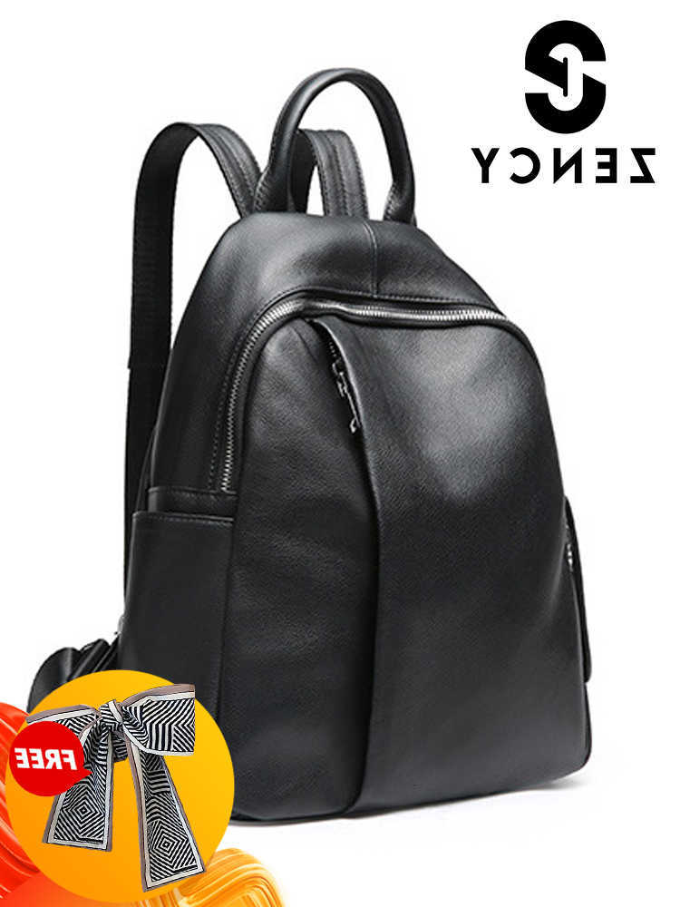 Designer Backpack Anti-theft Style Zency Women Classic Backpack 100% Genuine Leather School Bag For Daily Casual Travel Bag Knapsack H260922