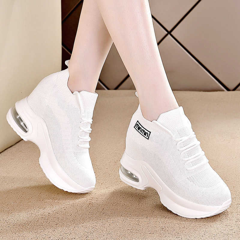 Shoes Super Thick Sole Casual High Elevated Sneakers 2025 Summer New Breathable Mesh Women's Comfortable Shoes Casual Shoes for Women D260922