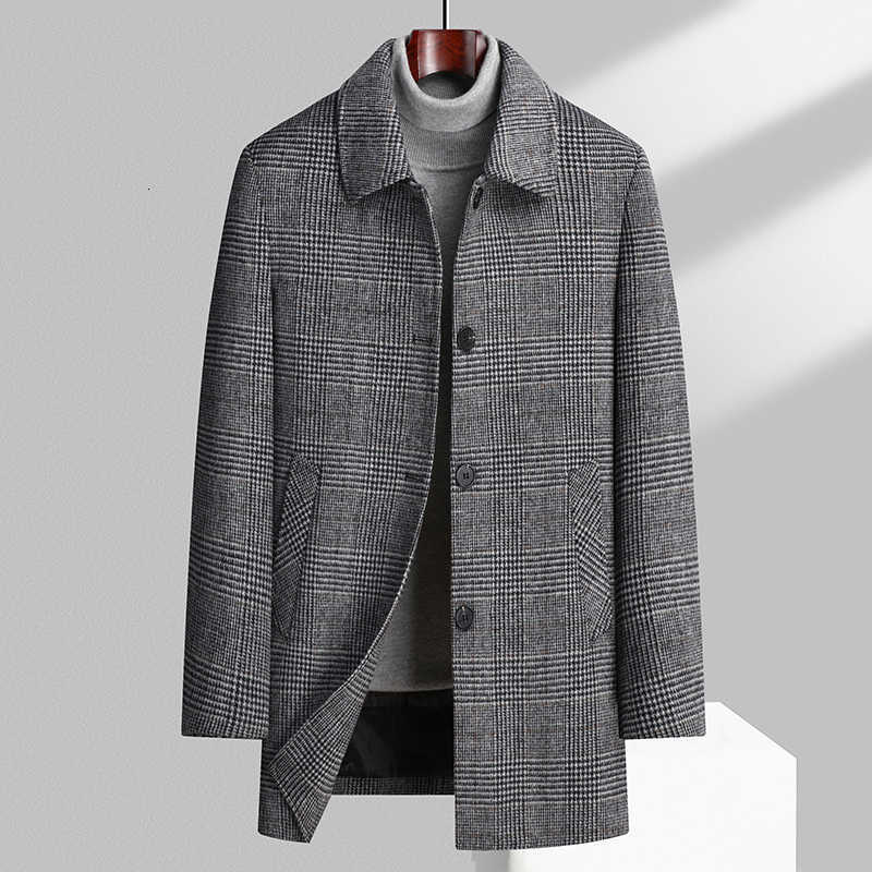 2024 Parkas Men's new Down arrival winter removable down liner wool coat mens fashion thicken warm parkas trench coat casual woolen jackets men
