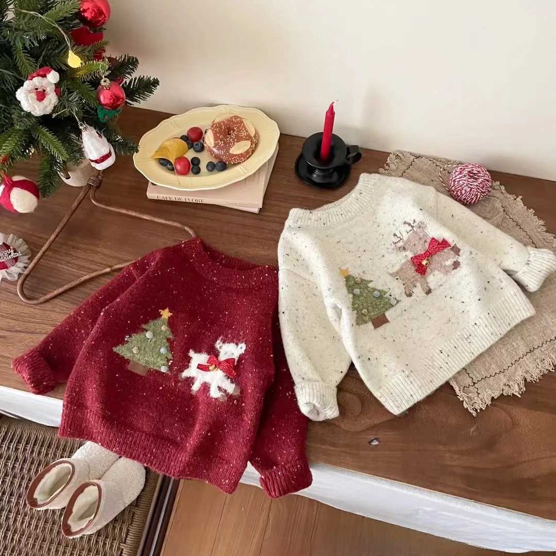 Sweaters Pullover Children Clothing Christmas New Year Korean Sweaters Autumn and Winter Trendy Casual Versatile Tops C260921
