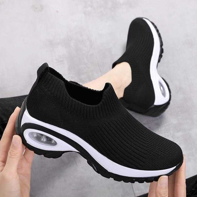 Shoes 2024 Summer New Casual Women fashion Casual Sport Shoes Wedge Platform Sneakers Ladies Breathable Vulcanized Shoes D260922