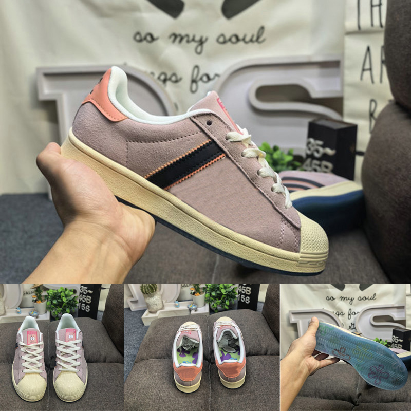 New Men Women Casual Skateboard Shoes Fashion Shell Toe Canvas Sneakers Pink Orange Black Stripe Low Top Platform Skate Shoes
