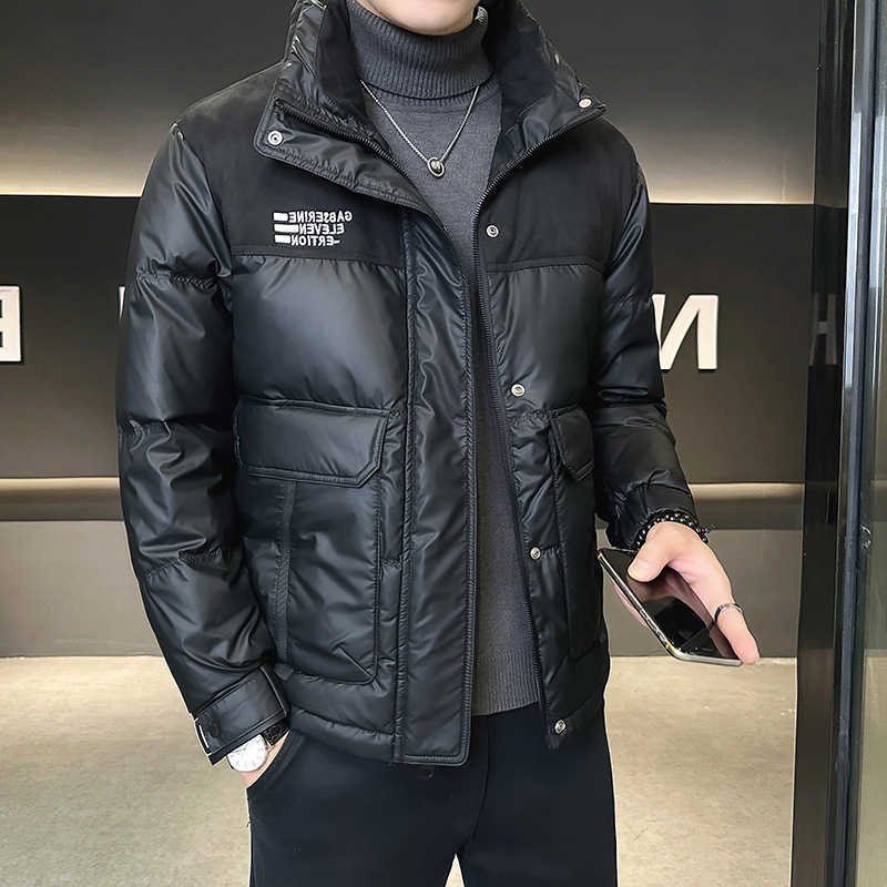 Fashionable Men's Down Parkas Casual Men's down Jacket Winter New Style D246-YR876-Hot Sale Of The Season Quilted Patchwork Hip Handsome L
