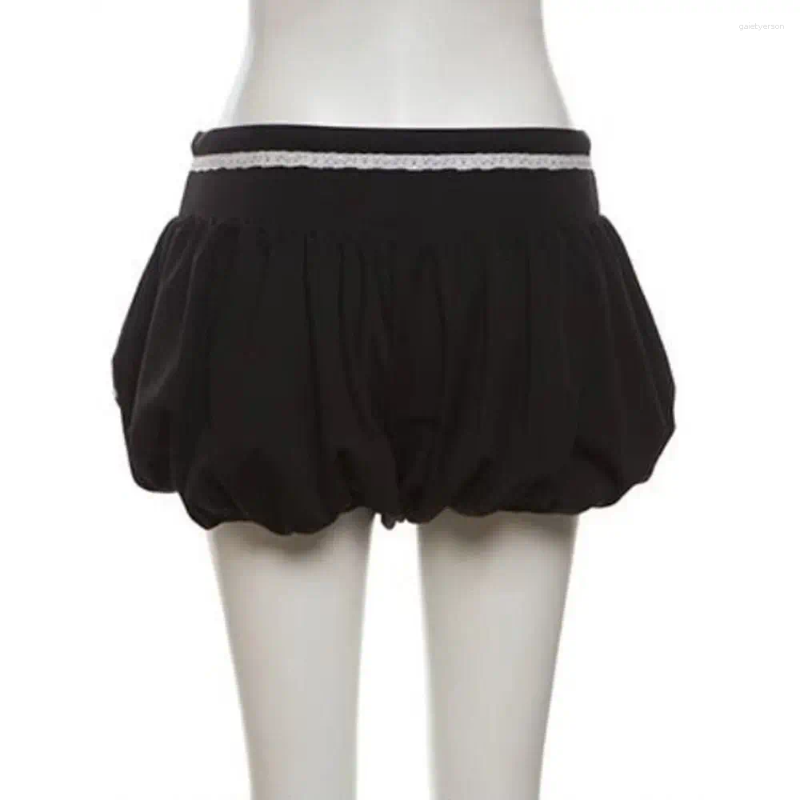 Pleated American Style High Waist Shorts Stripe Casual Drawstring Short Pants Loose Sweatpants Wide Leg Women Summer