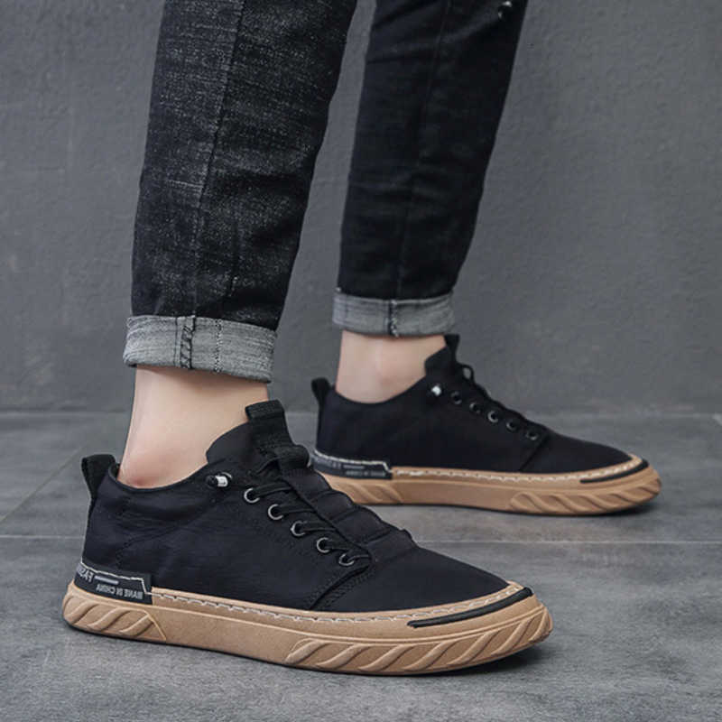 Shoes 2024 Spring New Casual Breathable Ice Silk Old Beijing Cloth Shoes Versatile Shoes fashion Trend Men's Casual Canvas Board Shoes D260922