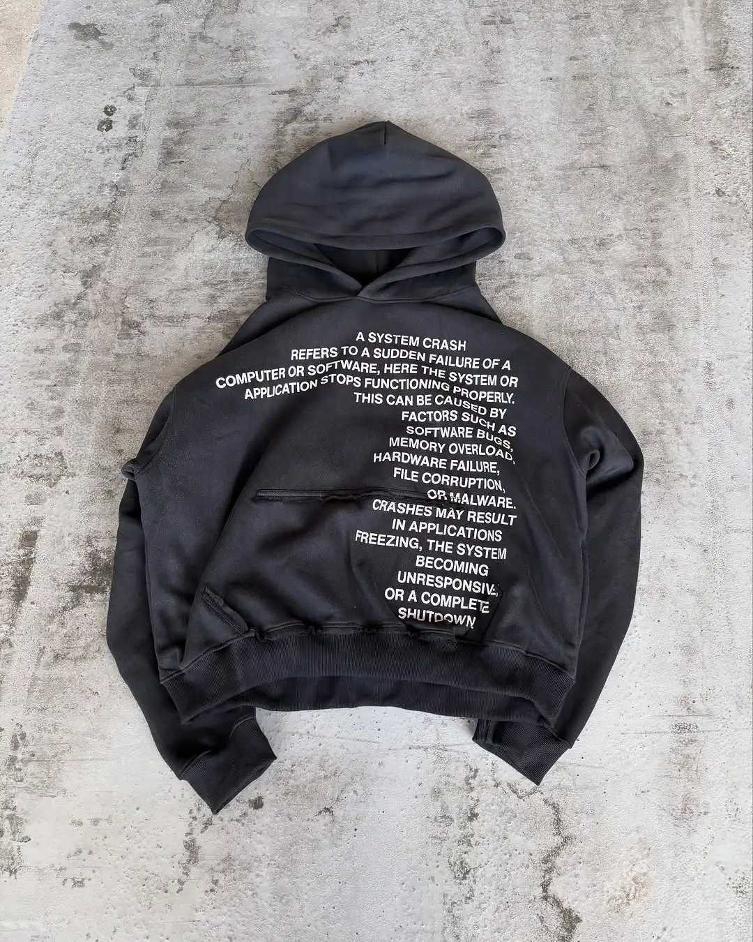 Men's Hoodies Sweatshirts Mens Black Y2K Harajuku Letter Hoodie Berlin Street Style Bestseller Graffiti Print Oversized Cotton Retro Streetwear