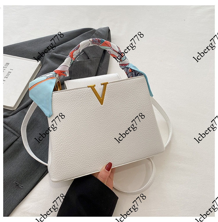 designer Cross border silk Z2 scarf crossbody for women autumn winter high end lc7 style lychee pattern elegant and versatile shoulder bag