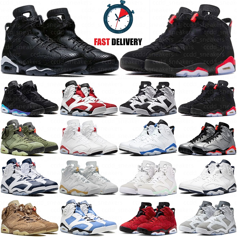 with box free shipping high 6 6s basketball shoes women mens trainers Cool Grey Olive Black Chicago Red Midnight Navy outdoor sports designer hots s