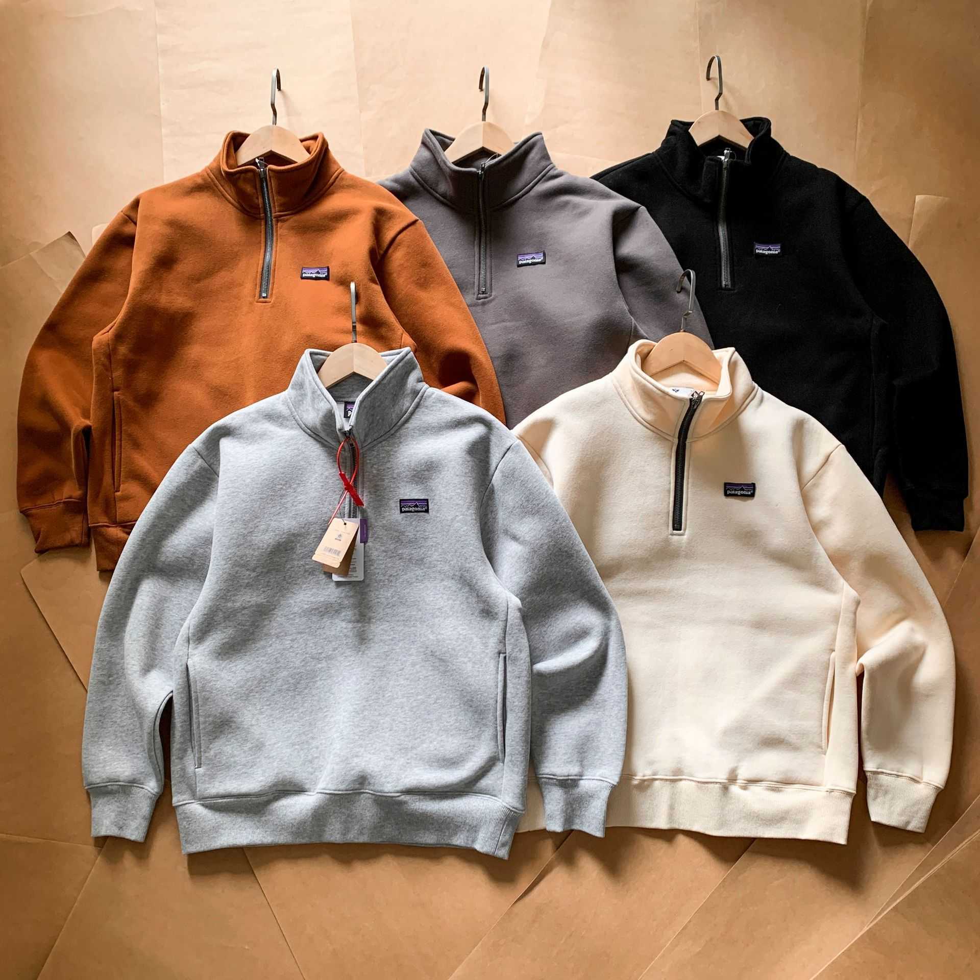 High-quality PA outdoor half-zip stand-up collar sweatshirt a fashionable and simple design perfect for couples and easy to match with any outfit T2