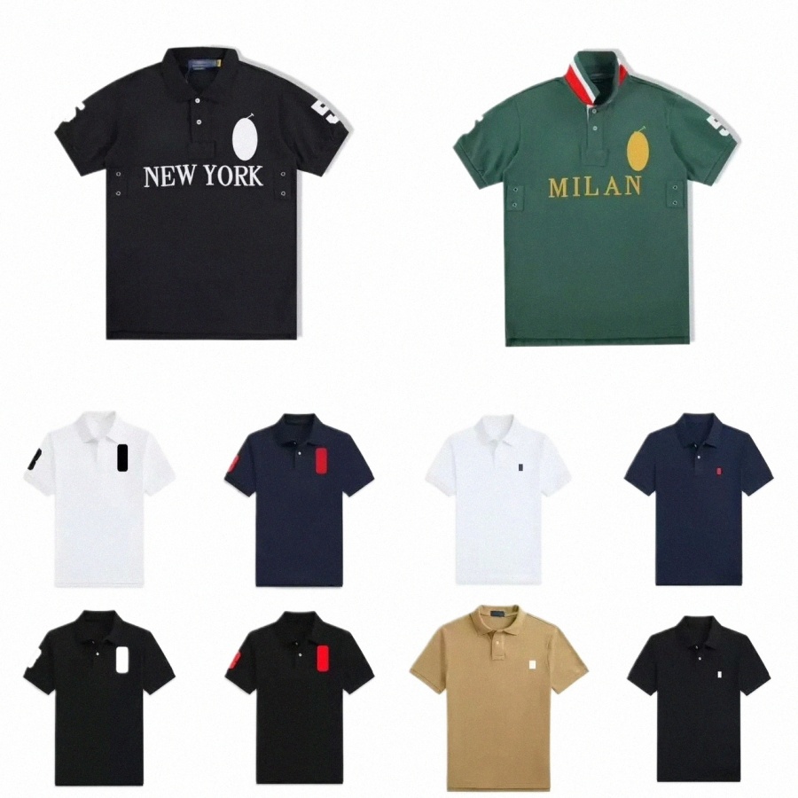 classic Polo Shirt designer polo t shirt for Men Short Sleeve with Embroidered for Summer Casual Wear 100% cotton Tshirt Mens Tee Fashion Embroidery