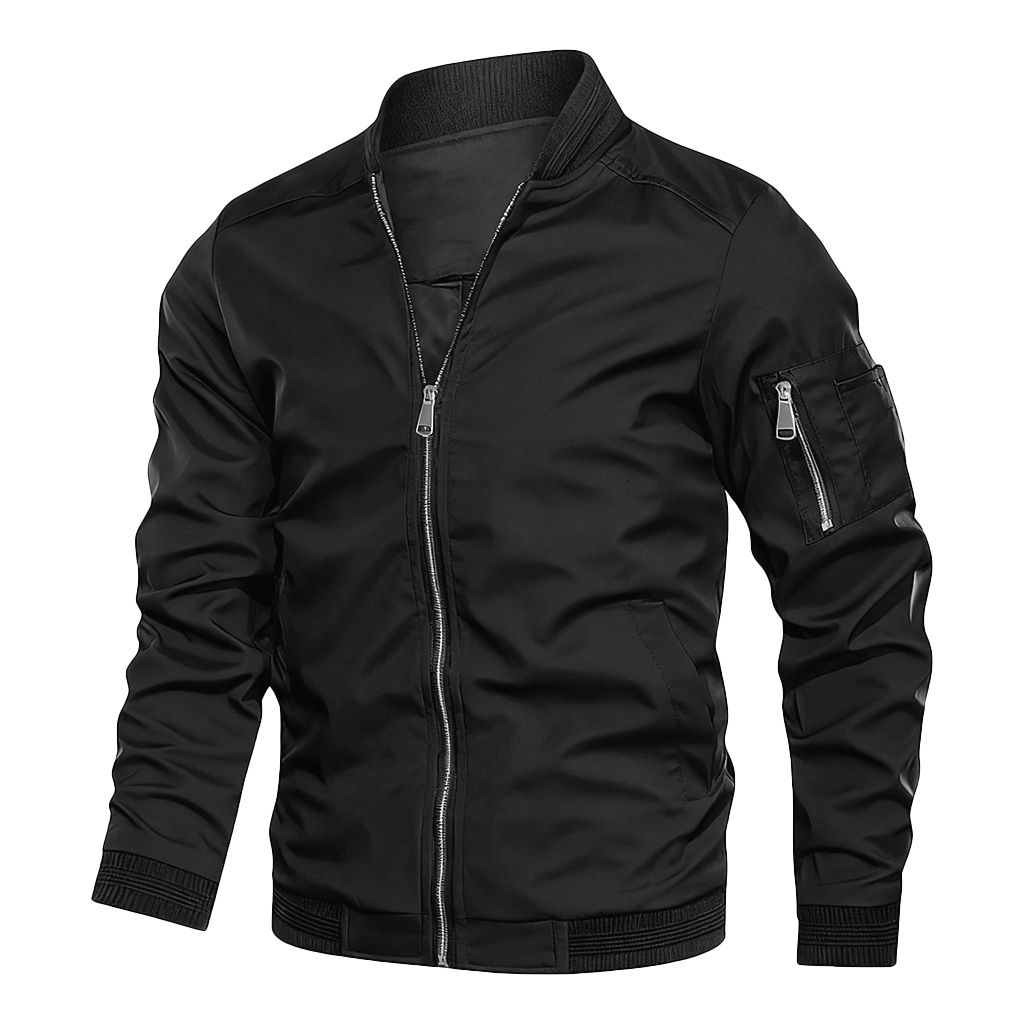 Fall Winter Quality New Fashion Young Men's Jackets Baseball Clothing Bomber Jacket Basic Style Solid Color Coat J260922