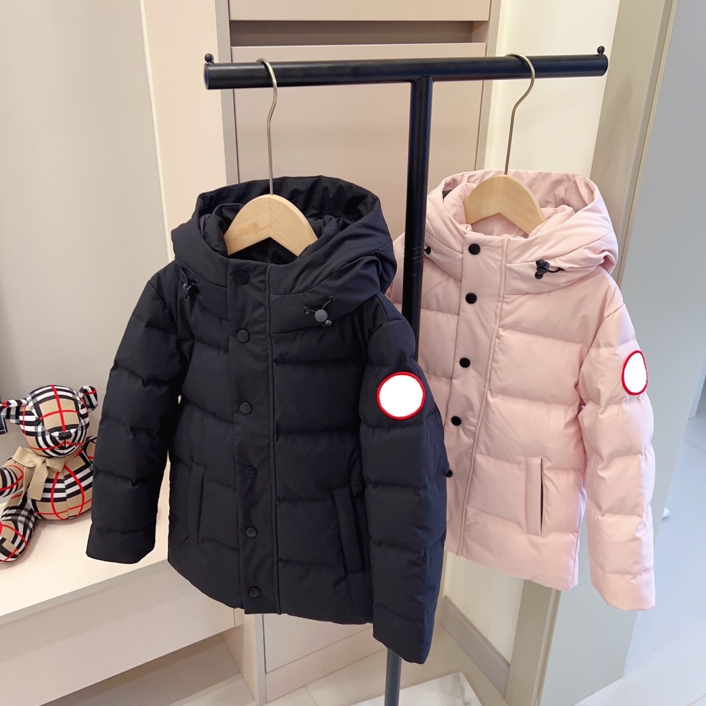kid hoodies kids designer coat baby down jacket fasion 90% goose down filling top brand comfortable warm white black girl boy school coats pink jack