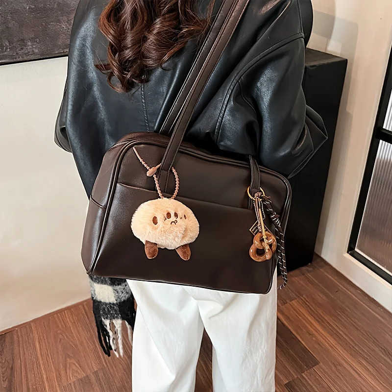 Korean Cross Vintage Body Women's Style Single Shoulder Bag - Convertible Crossbody/Handbag Women's Handbag Underarm Bag Crossbody Bag H26