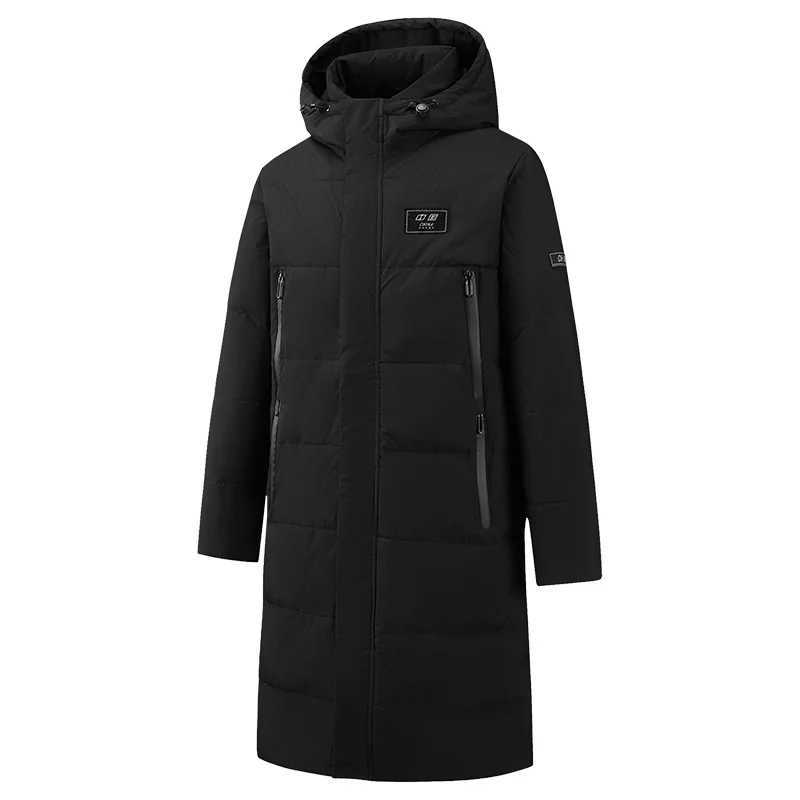 Winter Men's Down Parkas New Couple White Duck Down Windproof Parkas Down Jacket Men's Long Thickened Extreme Winter Coat Oversized HOOD C