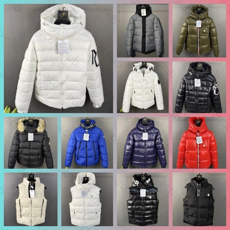 mncle mens puffer jacket winter designer women down parkas stand collar knitted splicing sweater lightweight down jacket Fluffy Coat Sweater B00u#