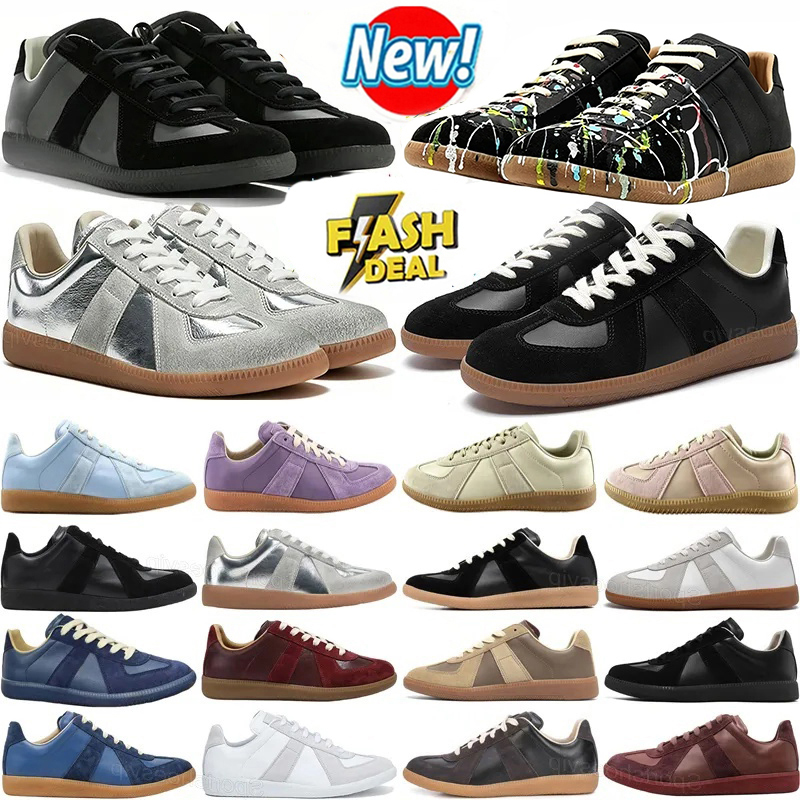 Designer shoes Army Trainer margielalies gats Black Gum MM6 Sneakers White Grey painter Nude Shoes Men Women Casual Shoe margela gats Mens Womens Tr
