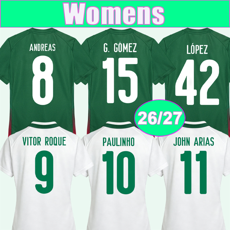 26 27 Maillots de football pour femmes paLMeiRaS VITOR ROQUE PAULINHO ANDREAS LUIGHI G. GOMEZ M.LOMBA PIQUEREZ MURILO LOPEZ SOSA Maillots de foot
