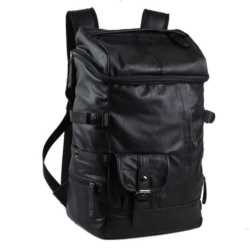 Backpack Backpack Style Men's High Quality PU Leather Travel Backpack Casual Sports Travel Fashion Backpack Large Capacity Travel Bag H260922