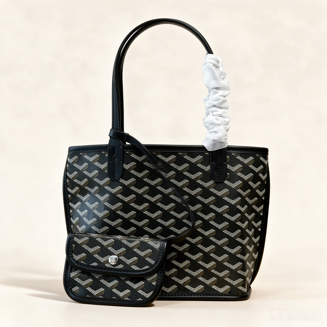 anjou small tote bag womens geometric printed shoulder handbag, stylish compact open top bag with matching mini purse for casual daily errands