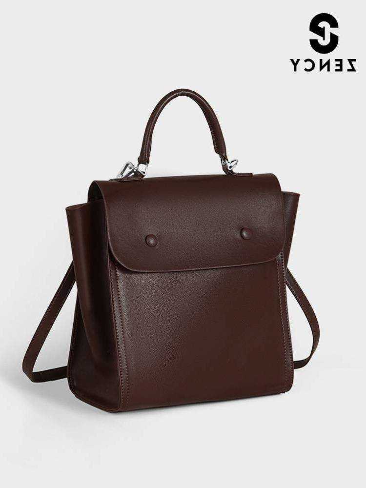 Zaino in pelle stile Zency Zaino autentico Zaino da donna Zaino da viaggio Borsa a tracolla per l'autunno inverno 2026 Stile H260922
