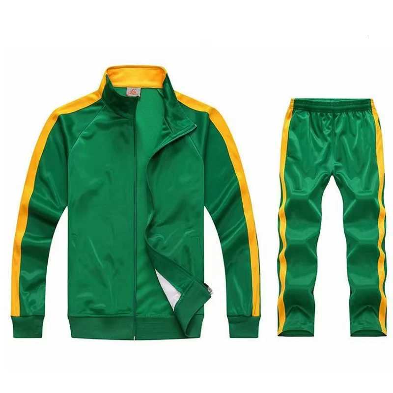 Set 2Pcs Men's Tracksuits Men's Sweatsuit Sportswear Tracksuit Men Jacket and Pants Sets Training Suit Autumn Winter Spring Sporting Track