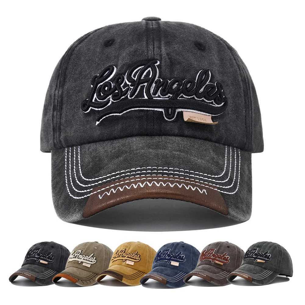 Summer 2025 Letter New Designer Spring Embroidery Cotton Baseball Cap Vintage Washed Hip Hop Snapback Hats for Women Men Gorras M260921