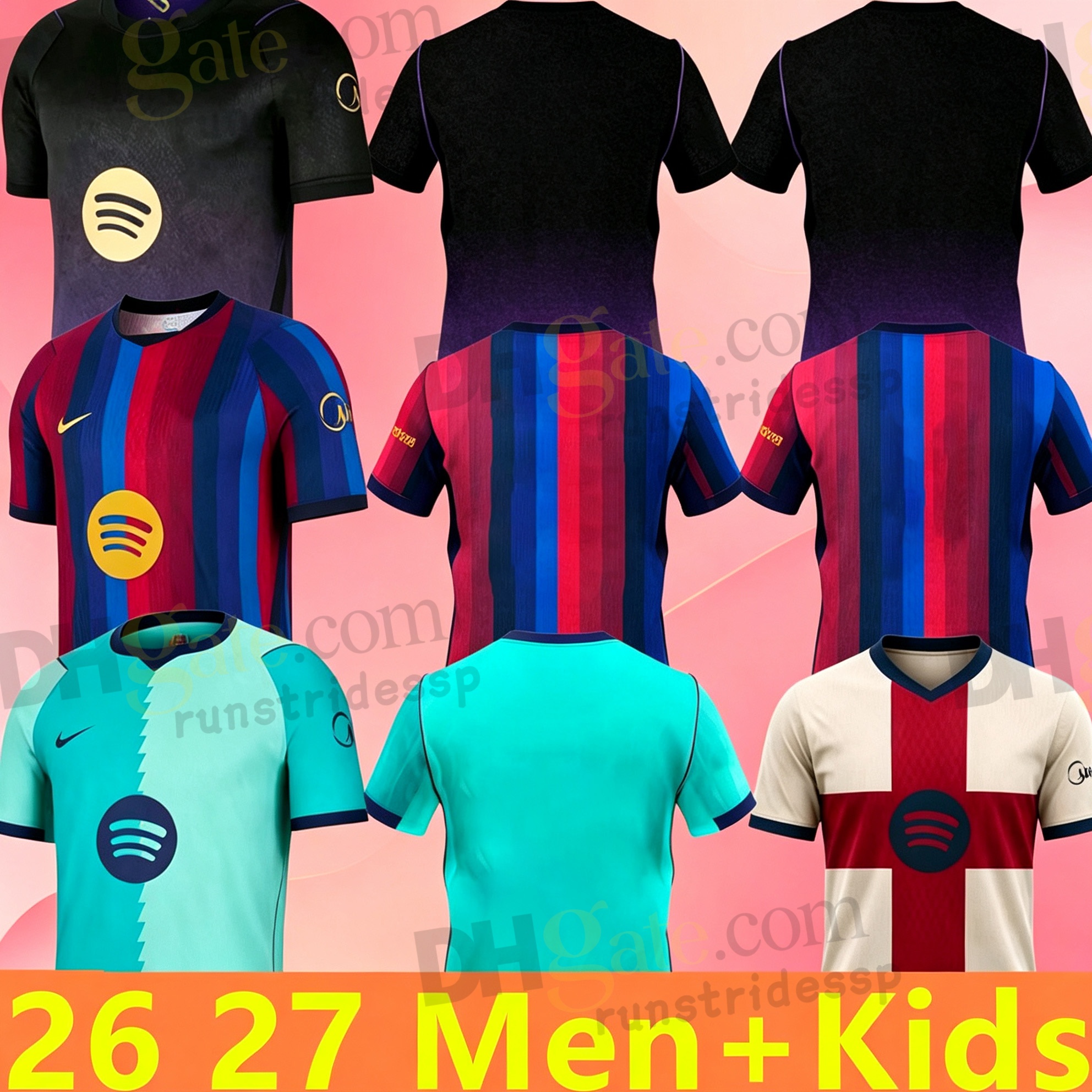 26-27 Season Soccer Jersey Men Kids Fans Version Short Sleeve Football Shirt Home Away Third Goalkeeper Uniform Soft Breathable Sportswear