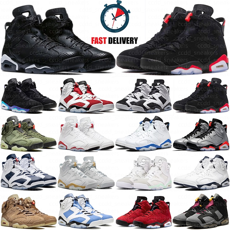 with box free shipping high 6 6s basketball shoes women mens trainers Cool Grey Olive Black Chicago Red Midnight Navy outdoor sports designer hots s