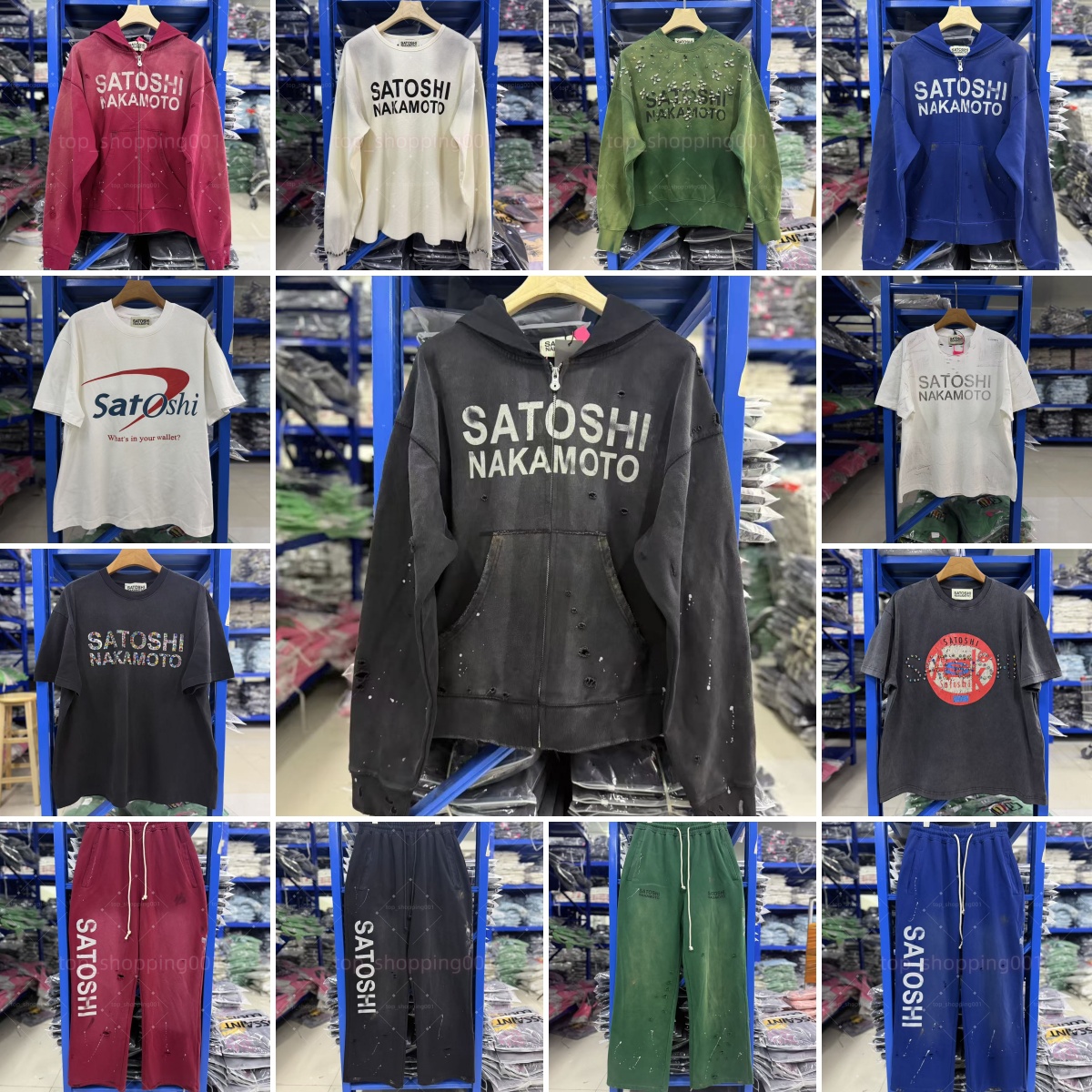 Satoshi designer hoodies Streetwear Nakamoto Waffle Long Sleeve T Shirt Men Woman Classic Letter Fashion Loose Vintage Top Tees