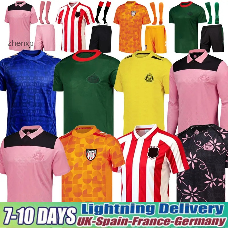 Sunderland 26 27 Soccer Jerseys Home Away Third 2025 2026 RED BLACK KIDS S STEWART SIMMS ROBERTS AMAD CLARKE Diarra 19 EMBLETON E NIEN Football Shir