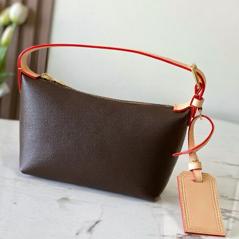Free Shipping 2026 New Luxury Designer Women Chain Crossbody Bag Vintage Brown Small Shoulder Purse Classic Evening Party Handbag Top Quality