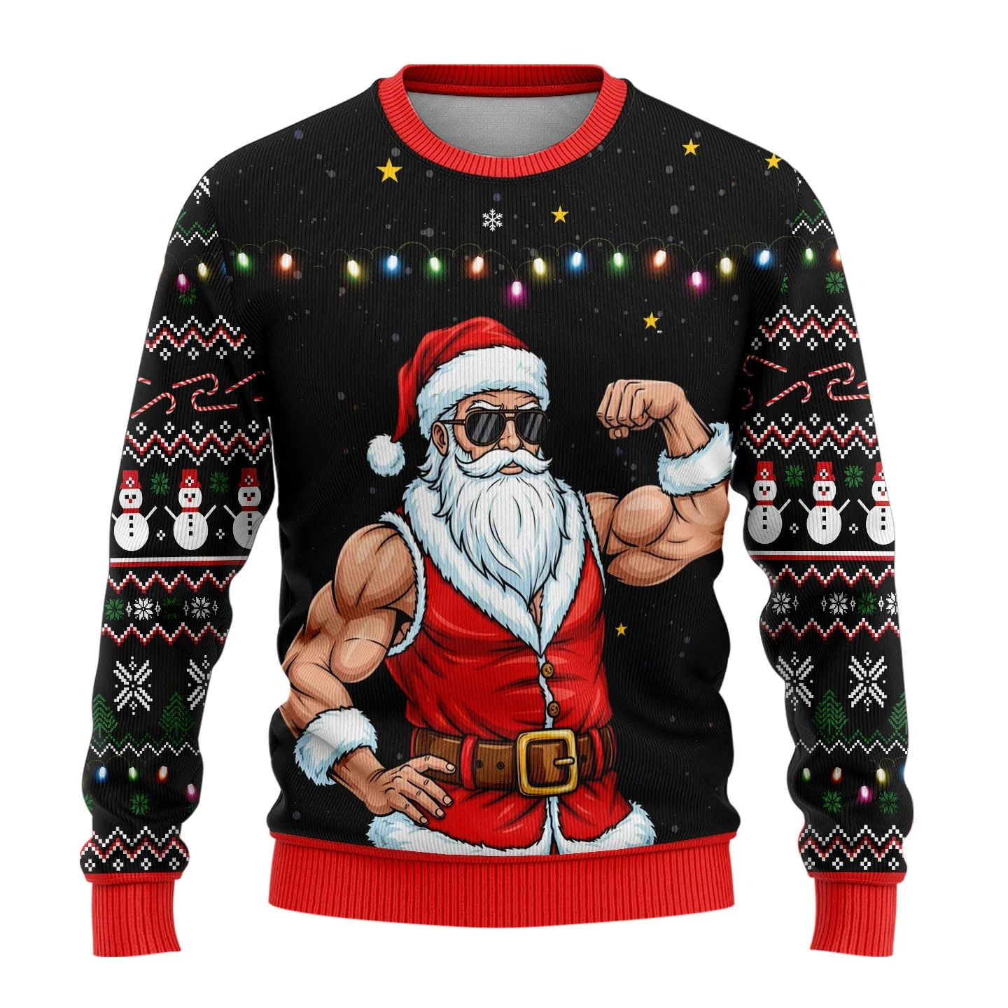 Christmas Cute Santa Claus Cartoon Ugly Sweater 3D Print Pullovers Casual Funny Long Sleeves Unisex Clothing Xmas Gift Tops 260922
