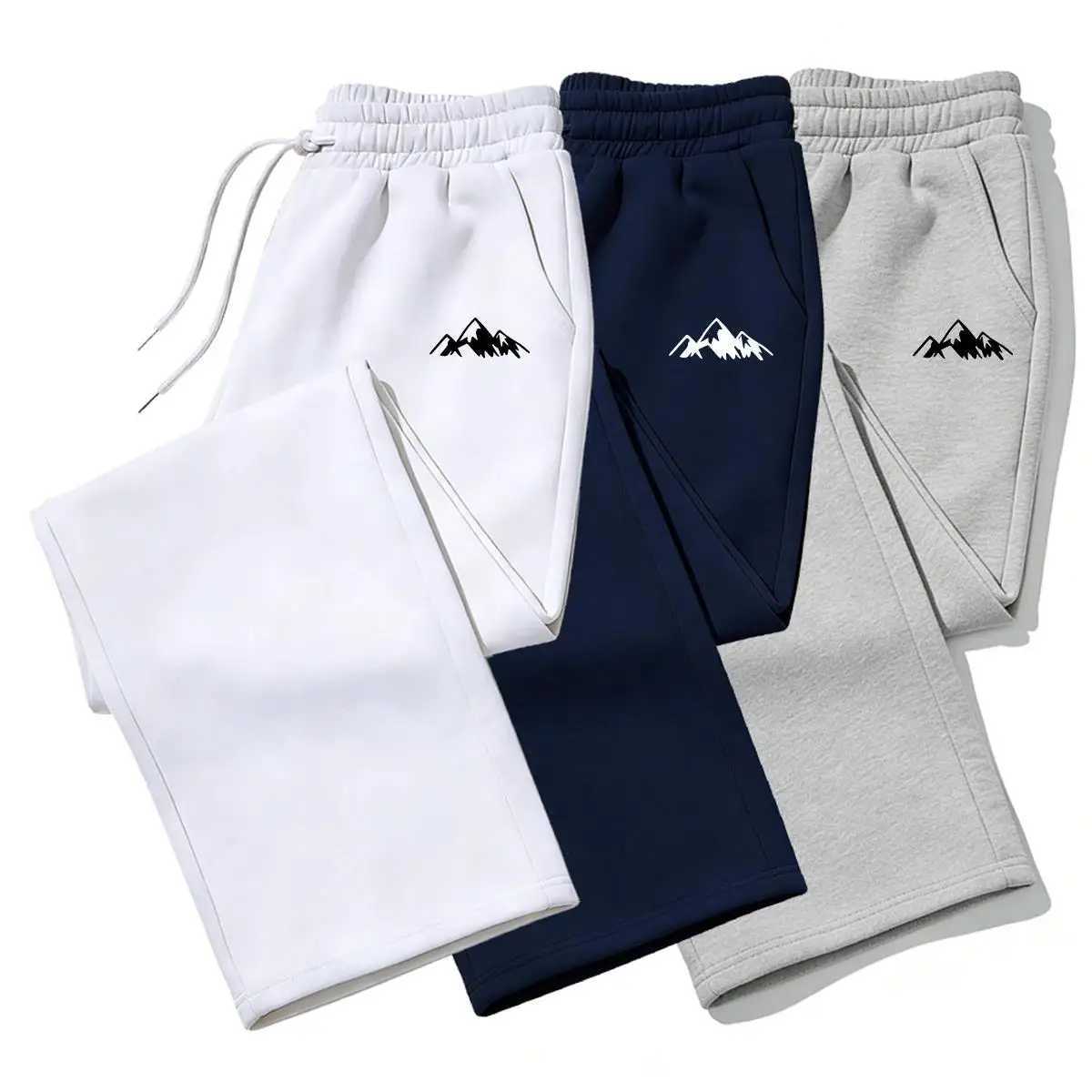 2026 Men's outdoor activity fashionable thick pants new casual loose printed sports pants for spring and autumn winter Fashion Q260922