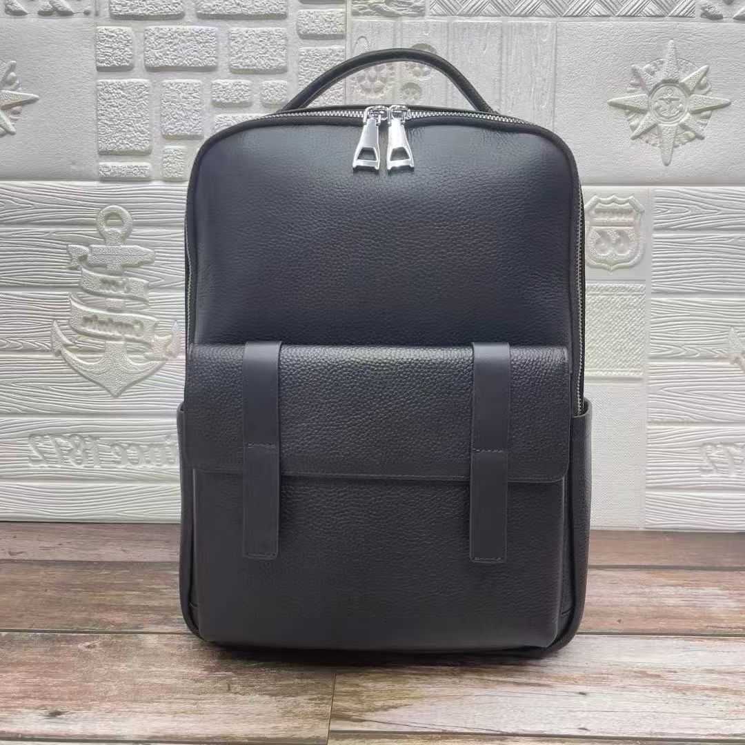 Style 2025 New Backpack Natural Cowskin Genuine Leather Men's Backpack Fashion Large Capacity Shoolbag Laptop Backpack Computer Bag H260922