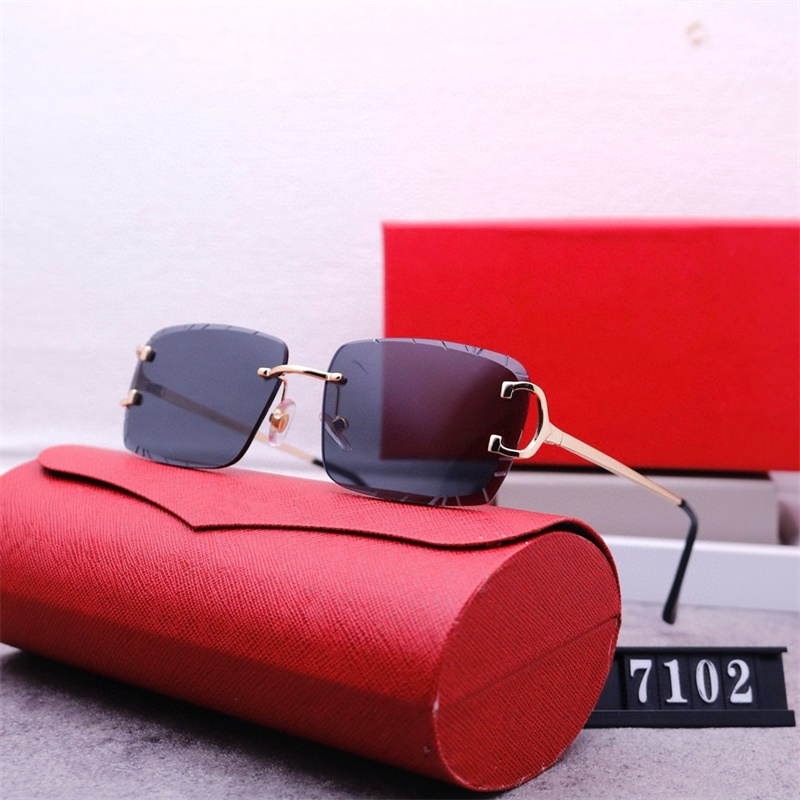 Women sunglasses luxury reading glasses for mens sun glasses high quality leopard head composite metal rimless frame eyeglasses lunette de soleil ho