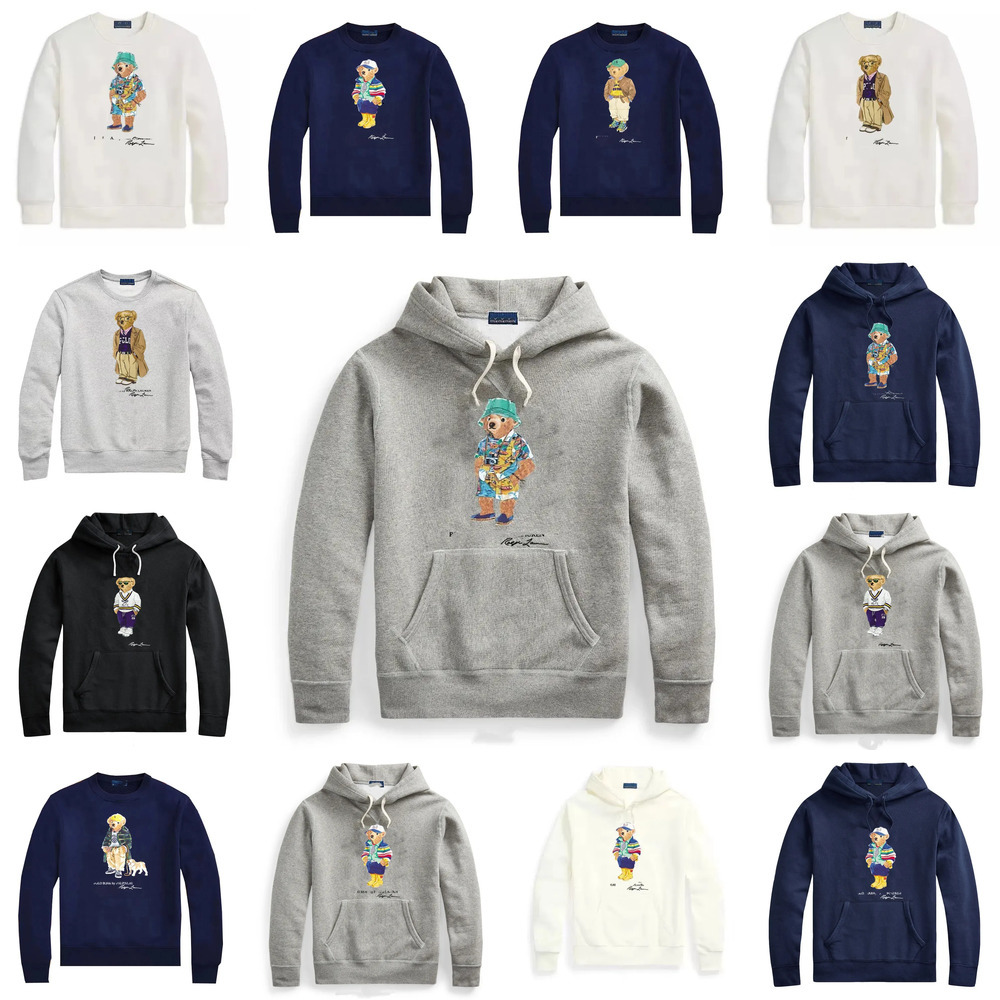 Designer Men's Hoodies Luxury Fashion Jumpers Clothing Classic Bear Logo Long Sleeve Pullover Man Casual Sportswear Crewneck Men Women Sweatshi