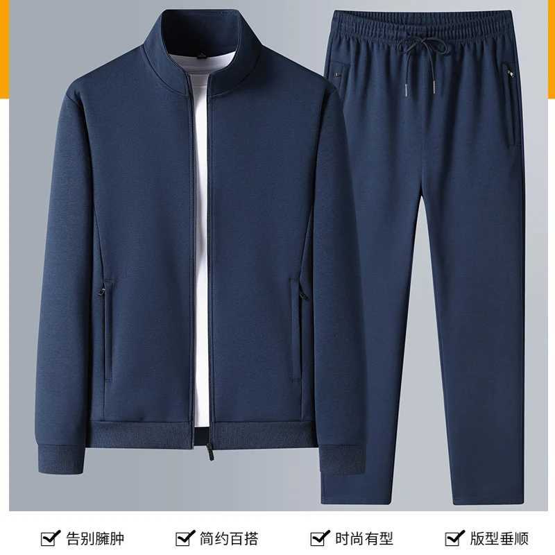 Set Men's Tracksuits Men Large Size Fashion New Autumn Spring Suit Sweatshirt Sweatpants Male Tracksuit Jacket+pants Running Jogging Men's