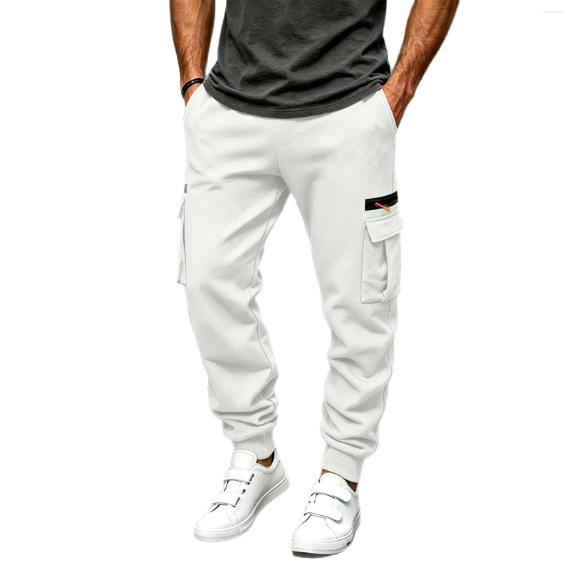 Men's Sports Casual Trousers Winter Loose Thick Outdoor Running Cuff Sweatpants Gym American Basketball Training Pants