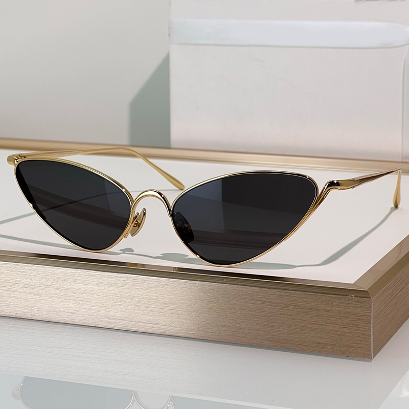 Designer Womens Shooting Star Sunglasses Fashion mens women luxurious classic Vintage glasses Lightweight metal structure cat eye shaped sunglasses