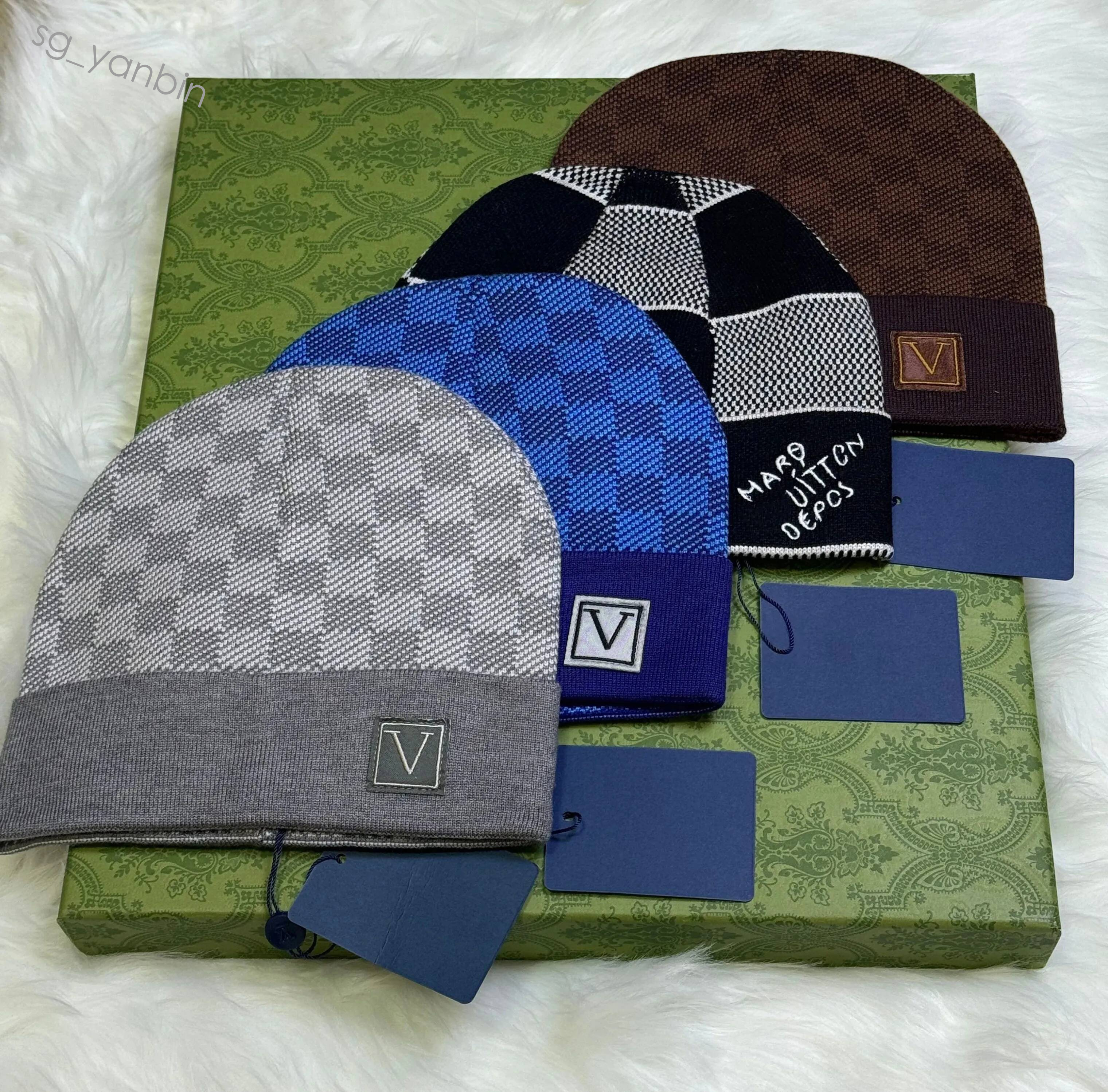 Bonnet d'hiver en mélange de laine unisexe, haut de luxe, broderie initiales, doux, ajusté, de luxe, tricoté quotidiennement, pour hommes et femm